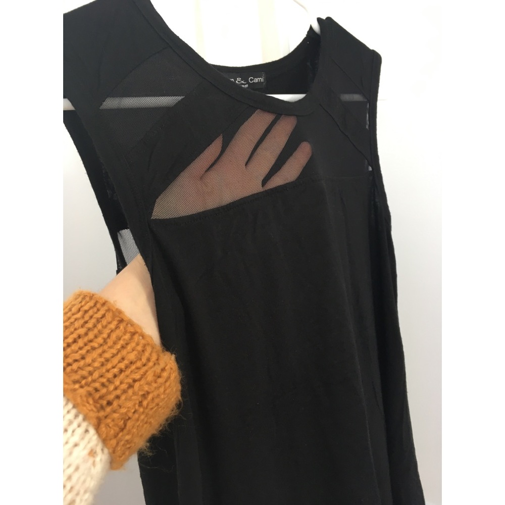 Sexy tank top with sheer details women/ Small